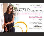 What's Hip Wednesday Happy Hour  - 4x6 graphic design