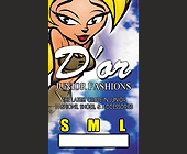 D'or Junior Fashions - 3.65x2.15 graphic design