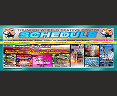 Thunder Wheels Skating Schedule - 3300x1275 graphic design