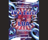 70s Party at Club Lua - Retro Graphic Designs