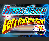 Thunder Wheels Skating Center Postcard - Thunderwheels Graphic Designs